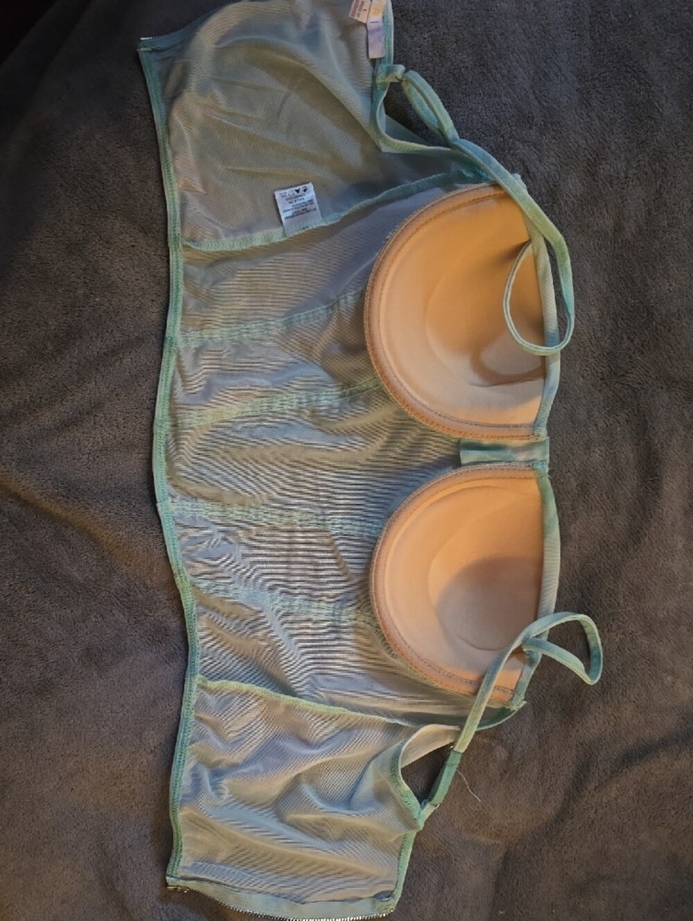Pastel Tie-Dye Bustier Top - Picture 4 of 4